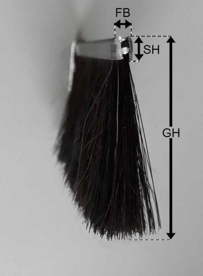 Streifenbürste zum Einnuten