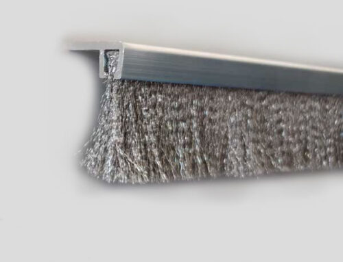 Stainless steel wire brush in F-profile